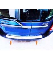 Dacia Logan MCV Krom Arka Tampon Üstü Koruma 2005-2013 Paslanmaz Çelik