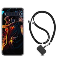 TCL 10L 10 Plus 10SE 20E 20SE 30 L7 Kılıf Boyun Askılı Silikon Karga 1616