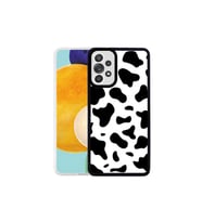Samsung Galaxy A72 Uyumlu Kılıf Zore M-Fit Desenli Kapak (Siyah-Bej)