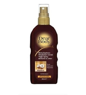 DEAR BODY HİNDİSTAN CEVİZİ YAĞLI BRONZLAŞTIRICI SPREY 200 ML