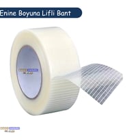 Yırtılmaya Karşı Dirençli, Yüksek Yapışma Gücü Enine Boyuna Lifli Bant 50mmx50mt