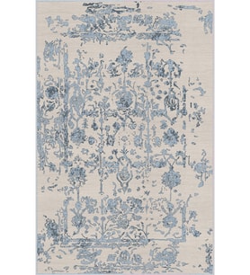 Eliana Home Baskılı, Yıkanabilir Kaymaz Taban Salon Halısı LNA1322 100x150 cm (Mavi)