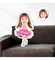 eJOYA Kişiye Özel Fotoğraflı Renkli Barbie Yastık 116138