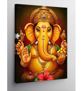 Kanvas Tablo Tanrı Ganesha