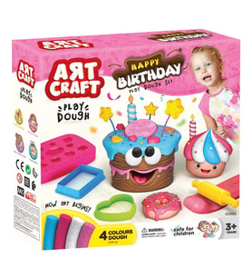 Art Craft Doğum Günü Oyun Hamuru Seti 10 Parça