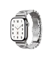 Apple Watch 44mm Kordon Satine Grand Dizayn Metal Strap Kayış 125 (Gümüş)