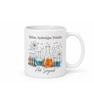 Bilim Sever İçin Kişiye Özel Deney Temalı Baskılı Kupa Bardak Hediye
