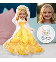 Kişiye Özel Prenses Şekilli Maskot Yastık 3