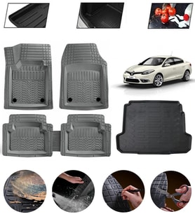 Renault Fluence Uyumlu Paspas Araca Özel Bagaj Havuzu MBS Gri