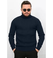 Erkek Balıkçı Yaka Badi Kazak Edw442 (Lacivert)