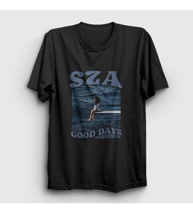 Presmono Unisex Siyah Good Days Müzik Sza T-Shirt 475143tt