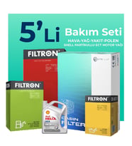Filtron Kia Sportage 2.0 Dizel Filtre Bakım Seti Shell Motor Yağlı (2011-2015) 5 Li