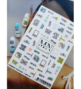Nail Art Slider Stiker – Suluboya Geçiş W59