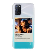 Oppo A52/A72/A92 Uyumlu Pulp Fiction Minimalist Poster Desenli Şeffaf Telefon Kılıfı