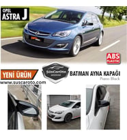 Opel Astra J 2009-2020 Batman Yarasa Ayna Kapağı Piano Black ABS Plastik