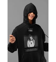 Billie Eilish Baskılı Unisex Oversize Şarkıcı Hoodie