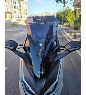 MOTOCAM Honda Forza 250 Ön Cam 2021-2026 Model 60cm Siyah Renkli 4mm İADE YOKTUR
