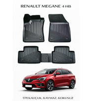 Renault Megane 4 Hatchback Uyumlu 3D Havuzlu Oto Paspas Premium