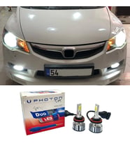 Honda Civic FD6 Led Xenon Uzun Far Ampulü HB3 Duo Yeni Seri Beyaz 2006-2012