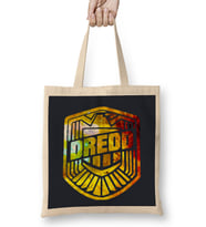 Judge Dredd Galaxy Silhouette Logo Bez Çanta Uzun Saplı