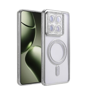 Xiaomi Mi 14t Pro Joke Simli Magneticsafe Kılıf - Gümüş