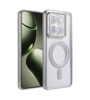 Xiaomi Mi 14t Pro Joke Simli Magneticsafe Kılıf - Gümüş