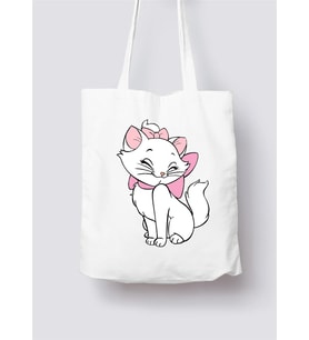 Kedi Tasarımlı Bez Çanta