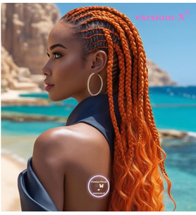 X-Pression Afrika Örgüsü ve Rasta İçin Sentetik saç  165GR-YELLOW-1