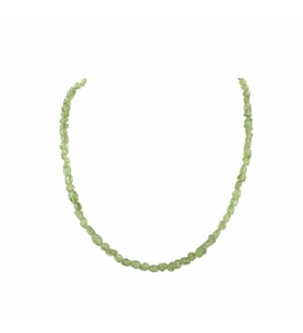 Natural Kesim Zebercet Doğal Taş Kolye 40cm - 4mm