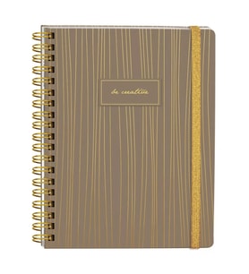 VICTORIA'S JOURNALS 0068 BE CRATIVE 17x24cm SPİRALLİ SERT KAPAK 90gr. 96YP. ÇİZGİLİ DEFTER