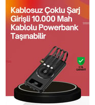 22.5w Hızlı + 15w Kablosuz Şarj – Akıllı Powerbank İle Her An Enerji