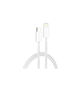 iPhone Type-C Lightning Şarj Kablosu 30W 2 Metre Hızlı Şarj Data Kablosu (Beyaz)