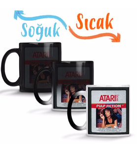 Pulp Fiction Game Atari Sihirli Kupa Bardak Porselen