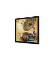 Gramofon Çerçeveli Mdf Tablo