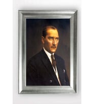 Gümüş Çerçeveli Atatürk Tablo a347