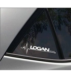 D acia Logan Nabız Kalp atışı sticker 2 adet kelebek cam