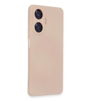 Realme C55 Kılıf Nano içi Kadife Silikon - Pudra