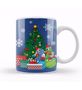 Bubble Bobble Around The Christmas Tree Kupa Bardak Porselen