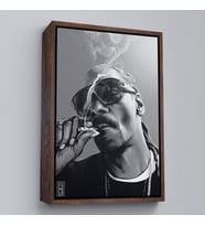 Çerçeveli Snoop Dogg Tablo (Siyah)