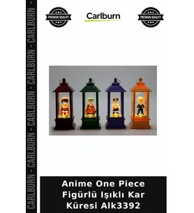 Özel Üretim Hediye Dekoratif Koleksiyon Anime One Piece Figürlü Işıklı Kar Küresi Alk3392
