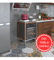 Kenzlife ankastre modülü kabini esena mono3 cvz 89-81*60*56 fırın ocak dolabı ayarlı ayaklı üstü kapalı