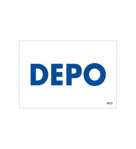 Northcity Depo Uyarı Levhası 17,5x25 - İş Güvenliği Uyarı Tabelası KOD:1673