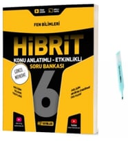 6.Sınıf HİBRİT Fen Bilimleri Konu Anlatımlı Etkinlikli Soru Bankası (Yeni Müfredat)