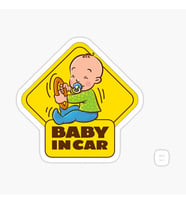 Baby On Board Arabada bebek var Araç Sticker Etiket 19CM md2