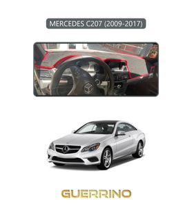 MERCEDES C207 2009-2017TORPİDO KORUMA HALISI GRİ KENAR
