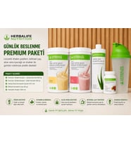 Herbalife Günlük Beslenme Premium Paketi (Çilek & Vanilya + Shaker)