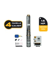 Mexxsun 1.6HP / 1300W / 110V DC Dalgıç Pompa (4DC6-112-110-1300)