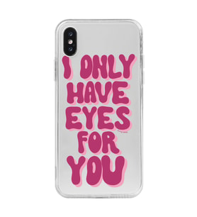 Iphone X ve XS Uyumlu Have Eyes For You Tasarımlı Şeffaf Telefon Kılıfı