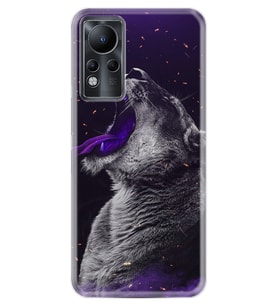 INFINIX Note 11 Pro Note 10 Hot 9 Play Kılıf Desemli Silikon Purple Leopar 1750