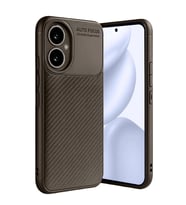 Honor 400 Kılıf Auto Focus Karbon Kapak - Kahverengi